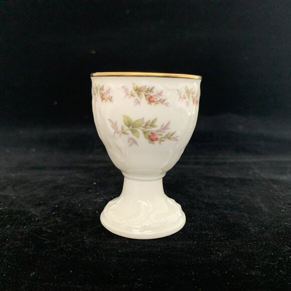 Rosenthal China Sanssouci Footed Porcelain Egg Cup Gold Trim Vintage Germany - Picture 1 of 10